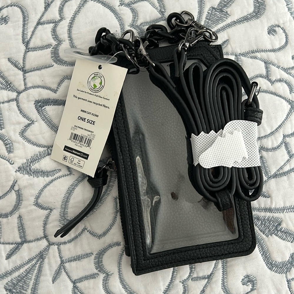 Small satchel black never been used new with tags